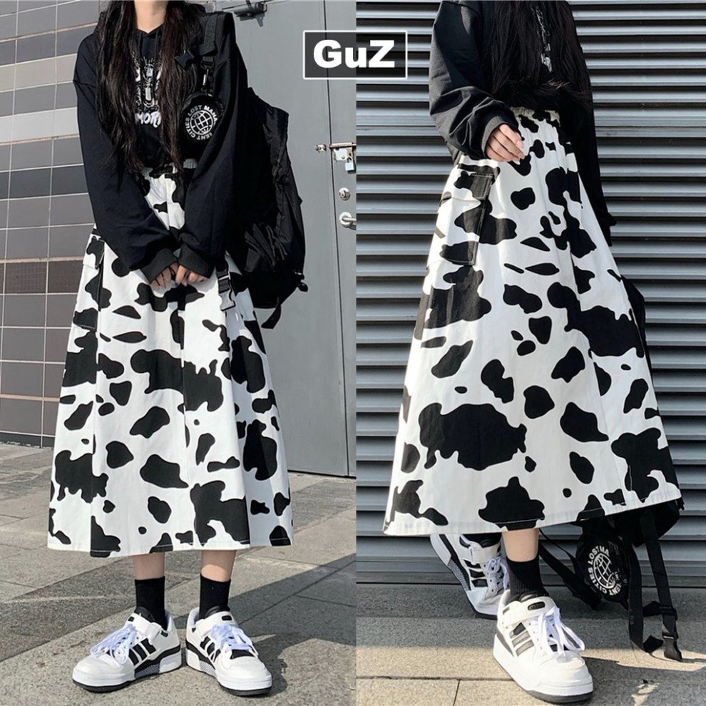 Chân váy nữ dáng dài lưng cao túi hộp hai bên loang bò sữa màu trắng TopOnestore | BigBuy360 - bigbuy360.vn