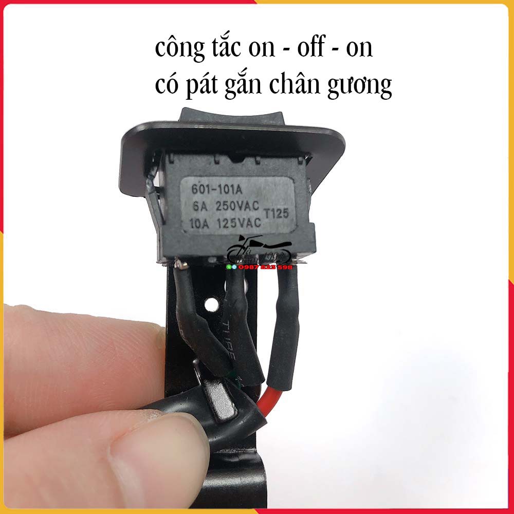 Công Tắc On-Off-On Có Gắn Chân Gương Hoặc Độ Chế Vào Vị Trí Tùy Chọn