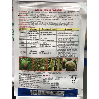 Thuốc trừ vi khuẩn AVALON 8wp