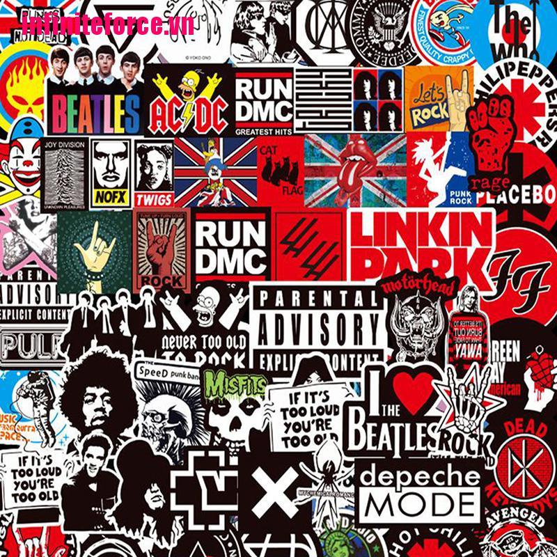 Bộ 100 Miếng Dán Graffiti Độc Đáo Dùng Trang Trí Ván Trượt / Laptop / Xe Đạp