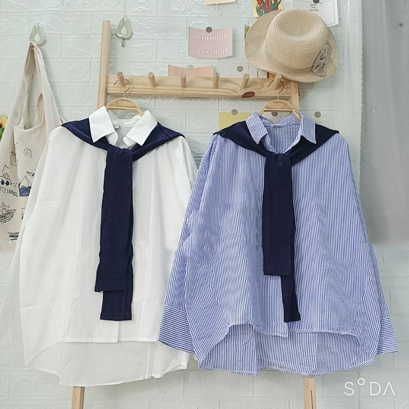 Khăn choàng len mịn, khăn quàng giả áo Daski