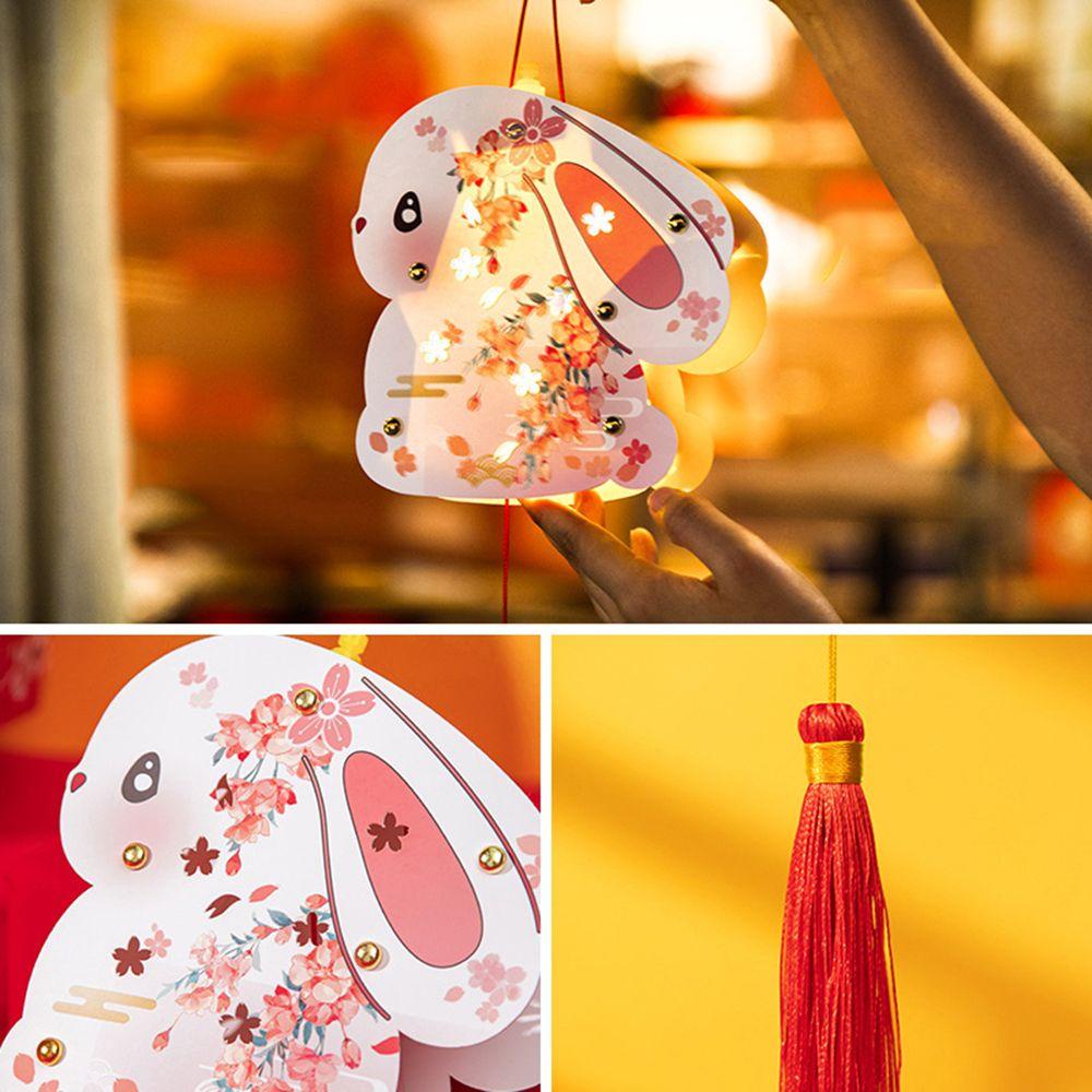 Lồng Đèn Giấy Thủ Công Dễ Thương Phong Cách Trung Hoa