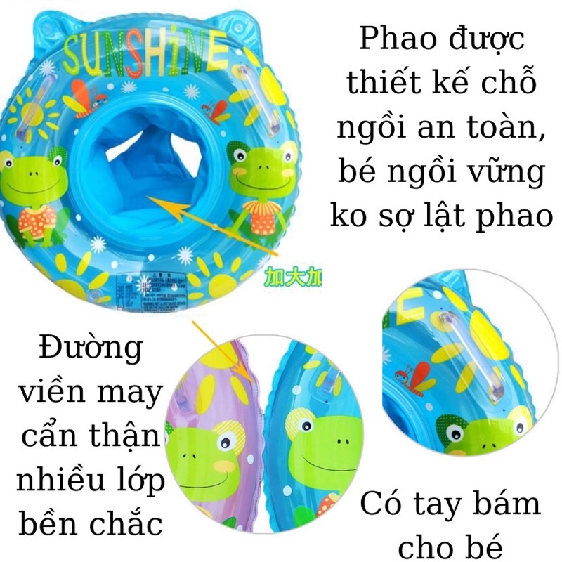 Phao bơi xỏ chân có ghế ngồi cho bé tập bơi