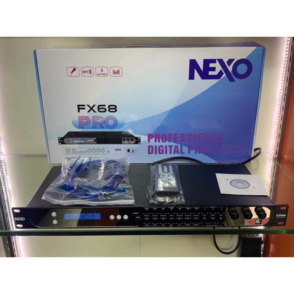 Vang số lai vang cơ chống hú NEXO FX68 Pro kết nối cổng quang, bluetooth. bảo hành 12 tháng main xịn chuyên xử lý âm