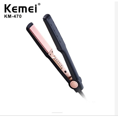Máy Duỗi Tóc Bản Lớn Chỉnh Nhiệt Cao Cấp Kemei Km 470