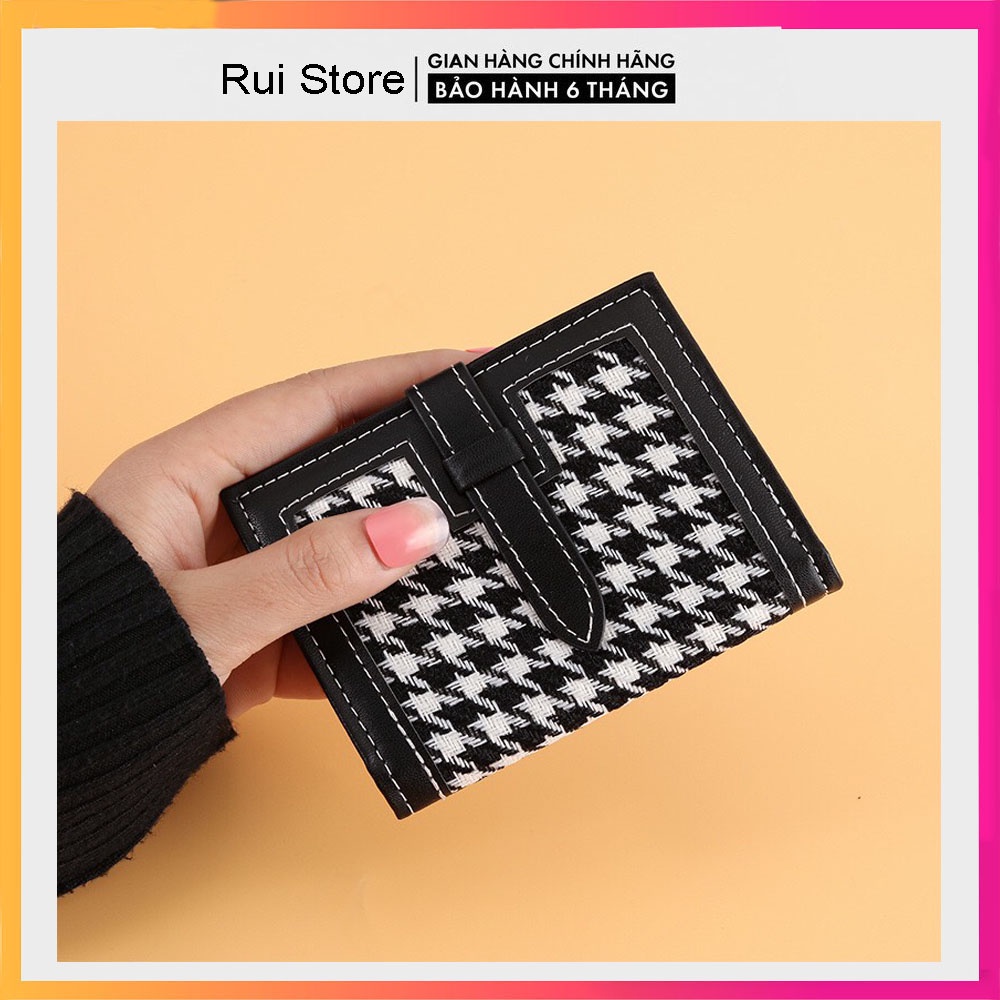 Ví nữ ngắn giá rẻ mini cầm tay thời trang 3 màu Rui Store VD13
