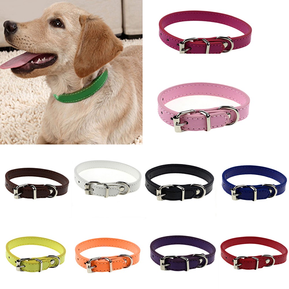 Vòng Cổ Giả Da Dễ Thương Cho Thú Cưng