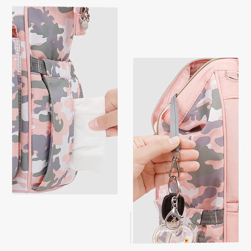 Ba lô đựng tã sữa dành cho mẹ và bé họa tiết Minnie Mickey Disney đáng yêu