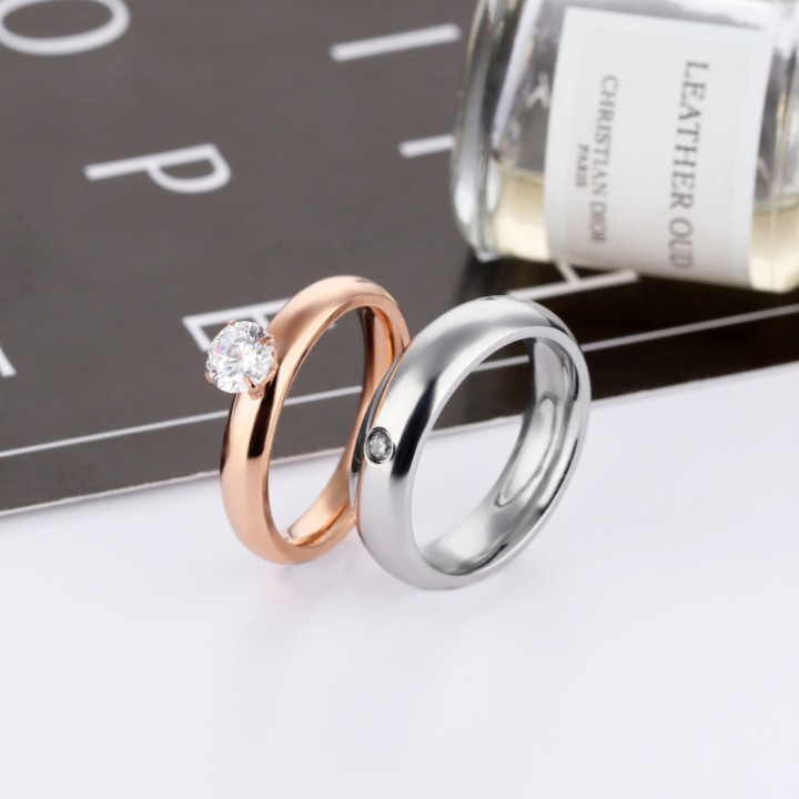 Bộ 2 Chiếc Nhẫn Titan Cao Cấp TT 1293