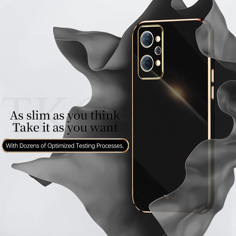 Ốp Điện Thoại Silicon Dẻo Tráng Gương Siêu Mỏng Sang Trọng Cho Realme GT2 Pro GT Neo 2 2T C21Y C25Y X