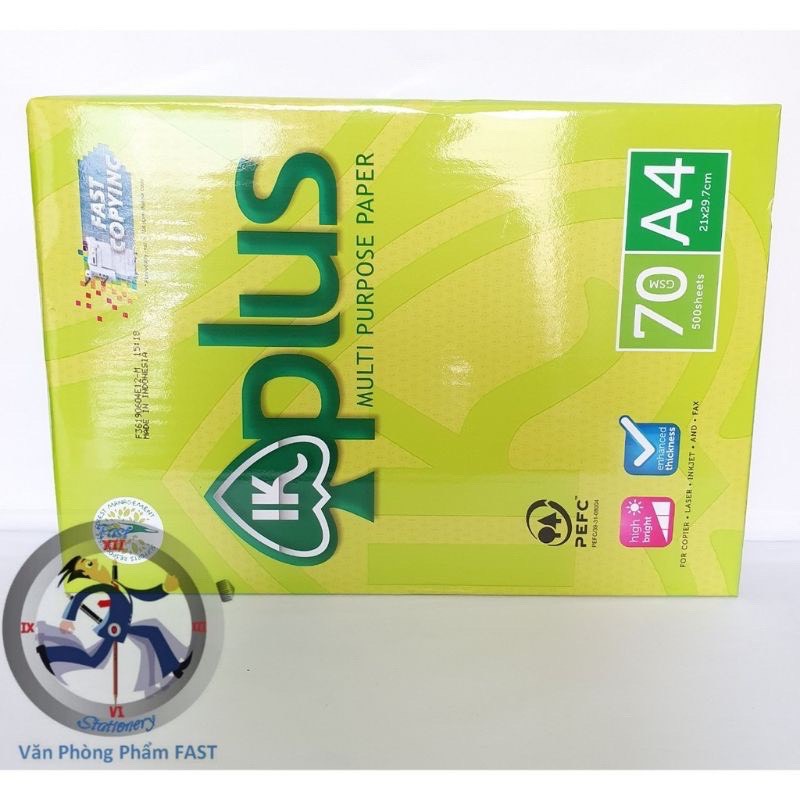 Giấy in A4 IK Plus 70g - Chính Hãng Indonexia