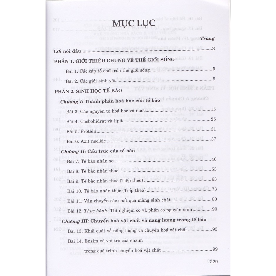 Sách - Bài giảng và lời giải chi tiết Sinh học 10