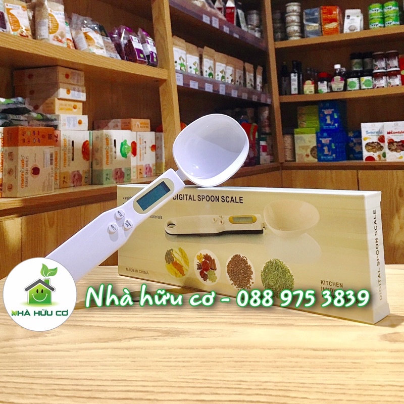 Thìa cân đong thực phẩm cho bé ăn dặm/ Cân tiểu li dạng thìa Digital Spoon Scale - Nhà hữu cơ