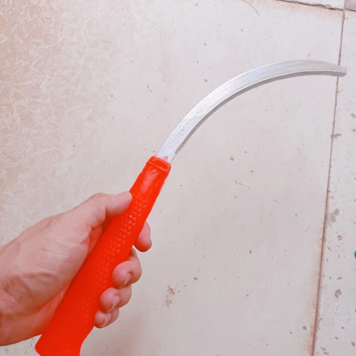 Liềm răng cưa thép mangan dùng cắt cỏ cắt rau gặt lúa siêu cứng siêu nhẹ