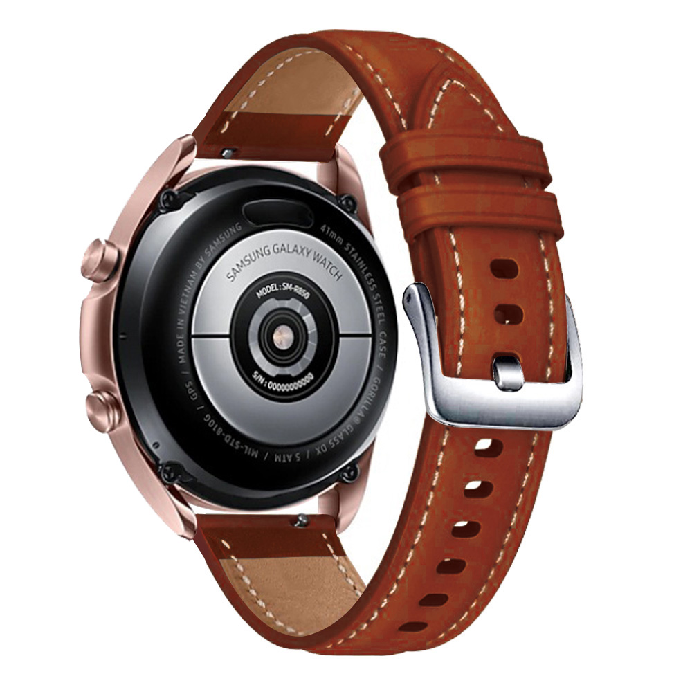 Dây Đeo Bằng Da 22mm Cho Đồng Hồ Samsung Galaxy Watch 3 45mm / Galaxy Watch 46mm / Gear S3