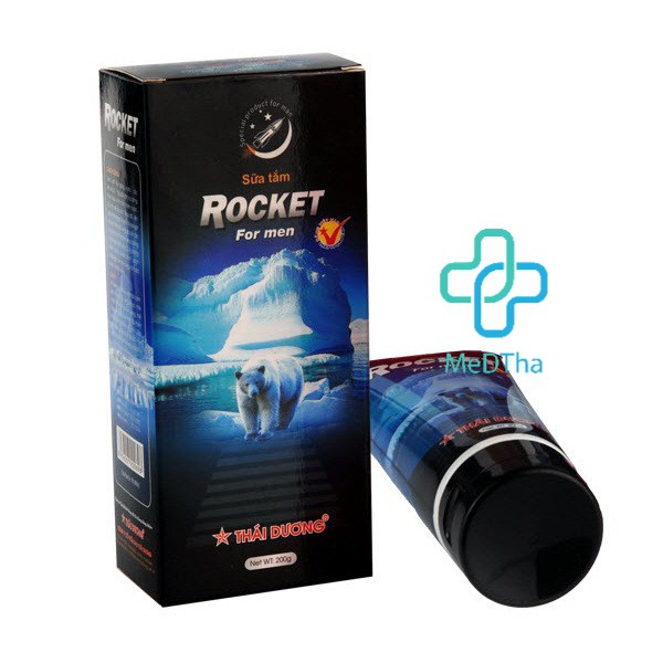 Sữa tắm Rocket - Sữa tắm cho nam, giảm mụn, làm sạch da, dưỡng ẩm, se khít lỗ chân lông (200, 300ml) [Chính hãng]