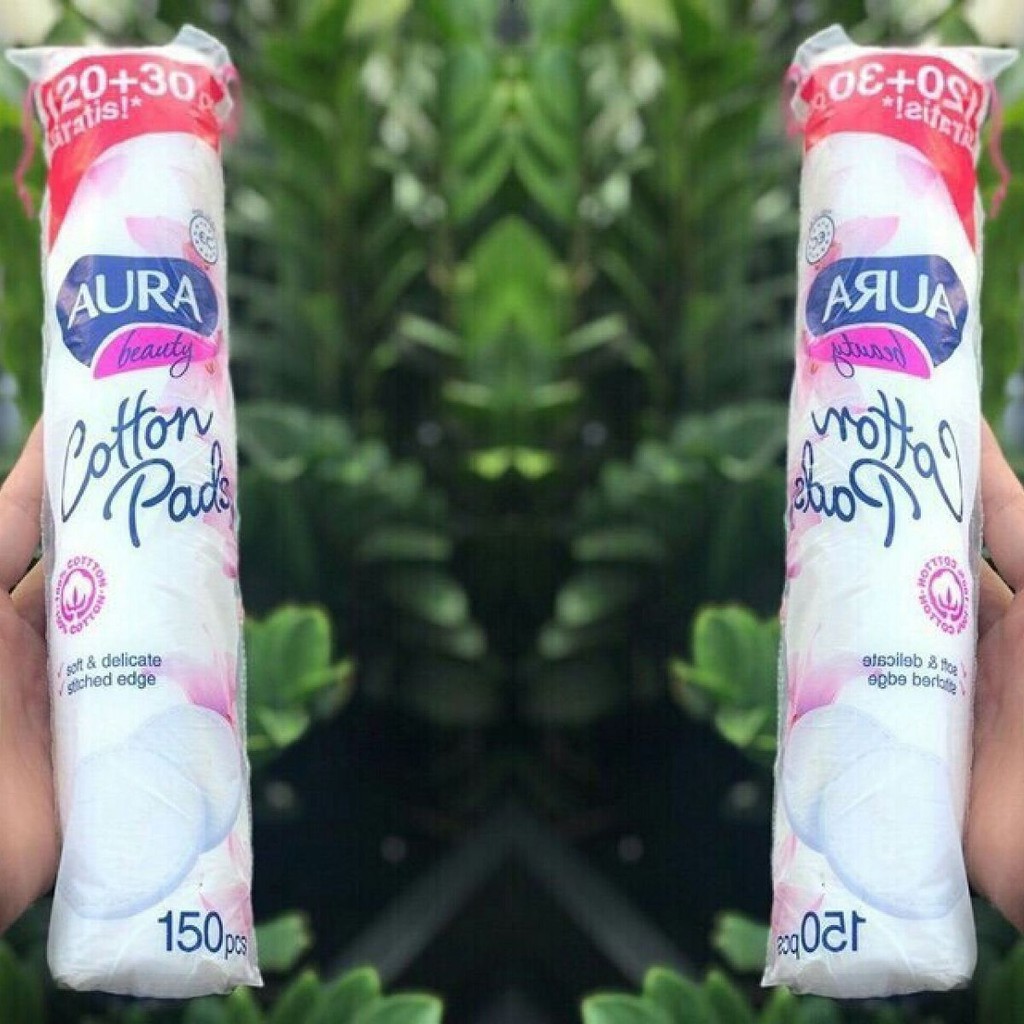Bông tẩy trang 𝑭𝑹𝑬𝑬𝑺𝑯𝑰𝑷 Tẩy trang Aura 150 miếng