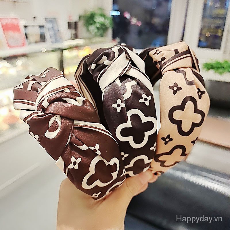 Cài tóc vải bản rộng thời trang cao cấp cho nữ