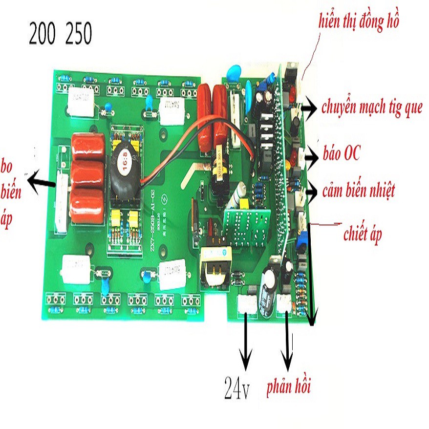 bo mạch công suất máy hàn loại 12 mosfet