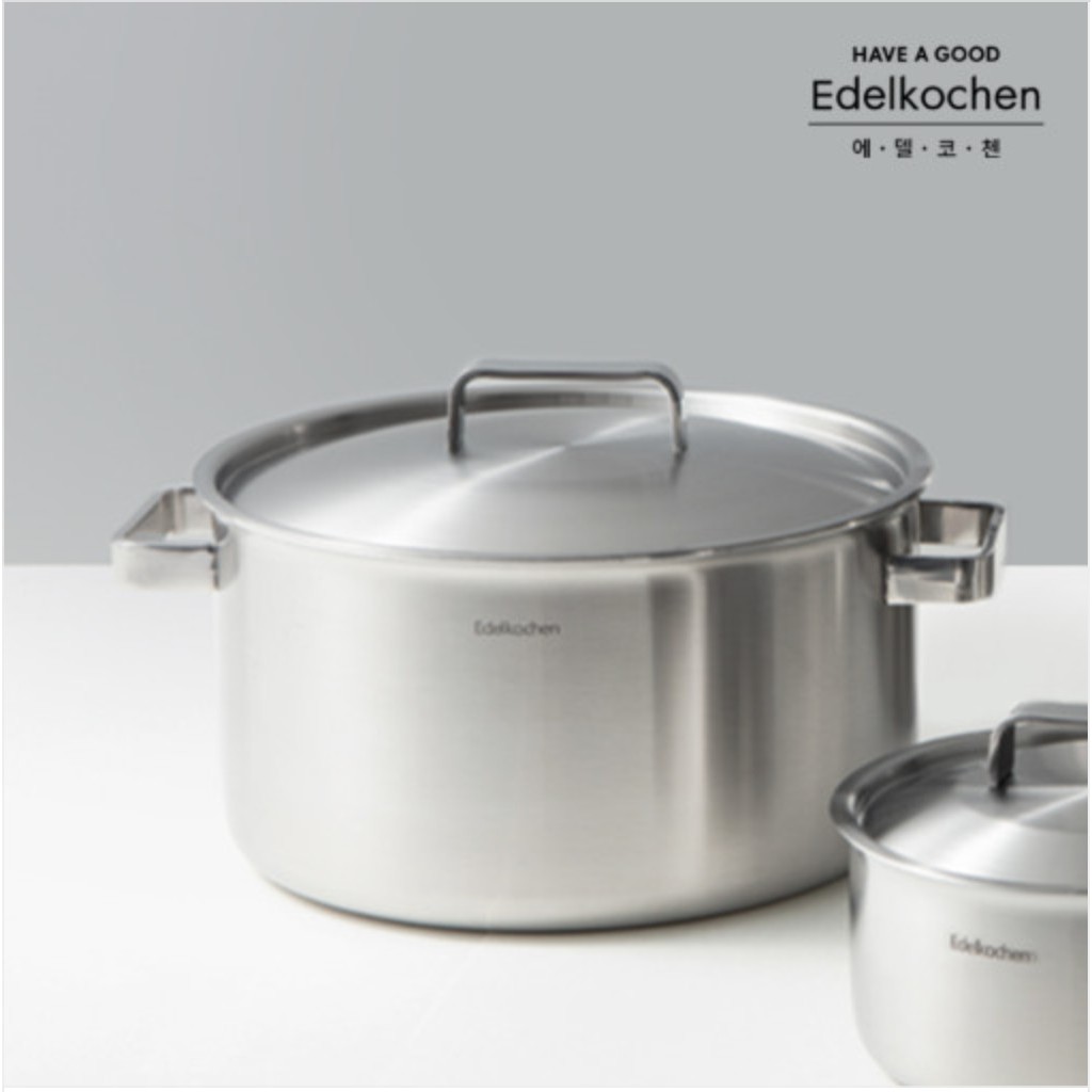 [Chính hãng Edelkochen] Bộ 4 Nồi Edelkochen Tango Inox 304 Cao Cấp Đáy từ - Bảo hành 2 năm