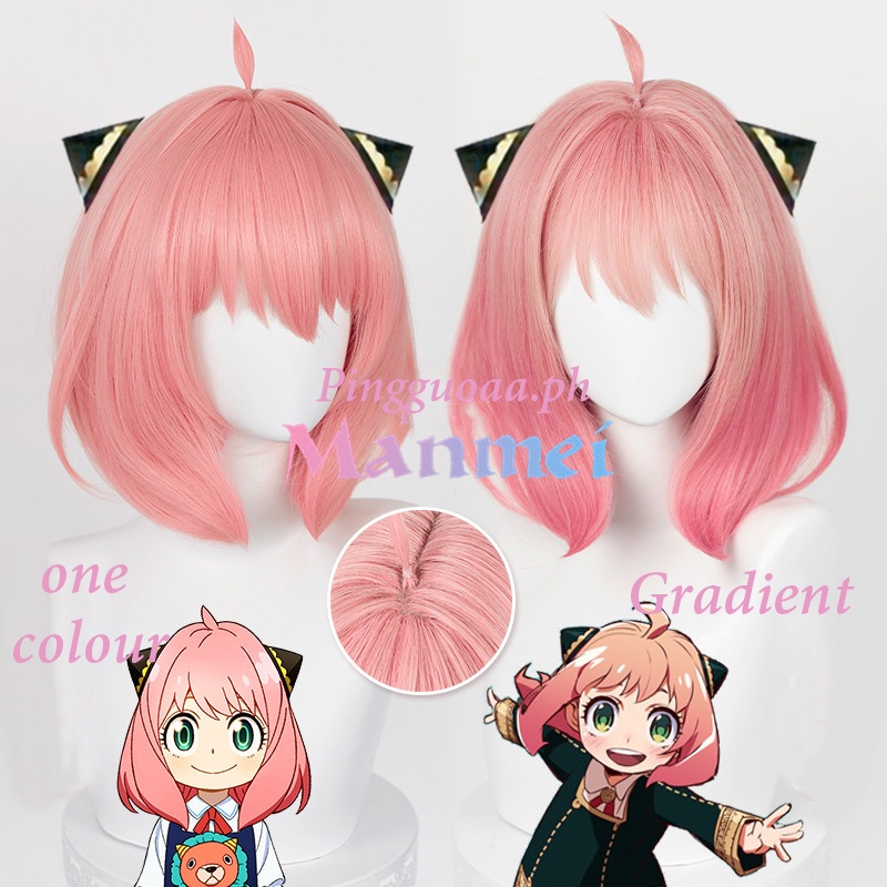Tóc Giả Bằng Sợi Tổng Hợp Chịu Nhiệt Hóa Trang Nhân Vật Anya Trong Anime SPY×FAMILY Anya