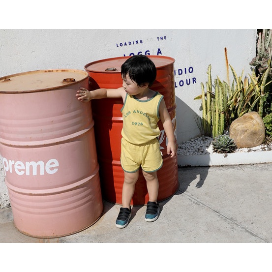 Đồ bộ bé trai và đồ bộ bé gái 8-18kg AM726 - Bộ quần áo ba lỗ chạy viền TTR223