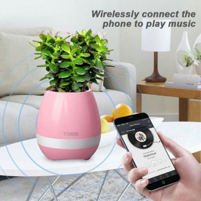 Loa Bluetooth Thông Minh Kiêm Chậu Trồng Cây