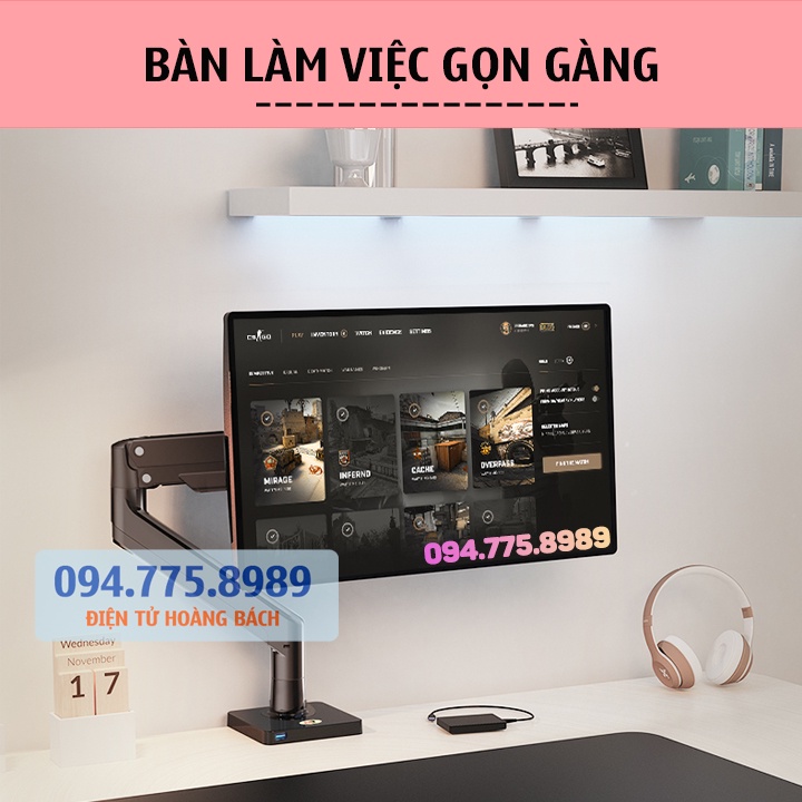 Giá Treo Màn Hình NB G40 22 - 40 Inch - Tải Trọng 15Kg - Model Mới 2022 [ Giá Đỡ Màn Hình Cao Cấp Hơn NB F100A ]