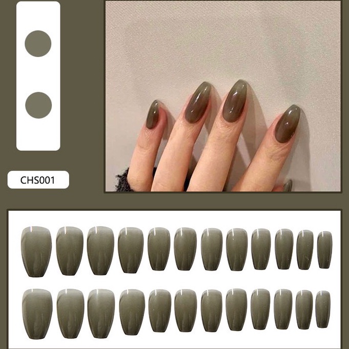 Móng tay giả D&P TRƠN nhiều màu NAIL BOX