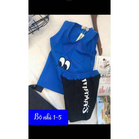 Set bé trai in hình thú xinh xắn