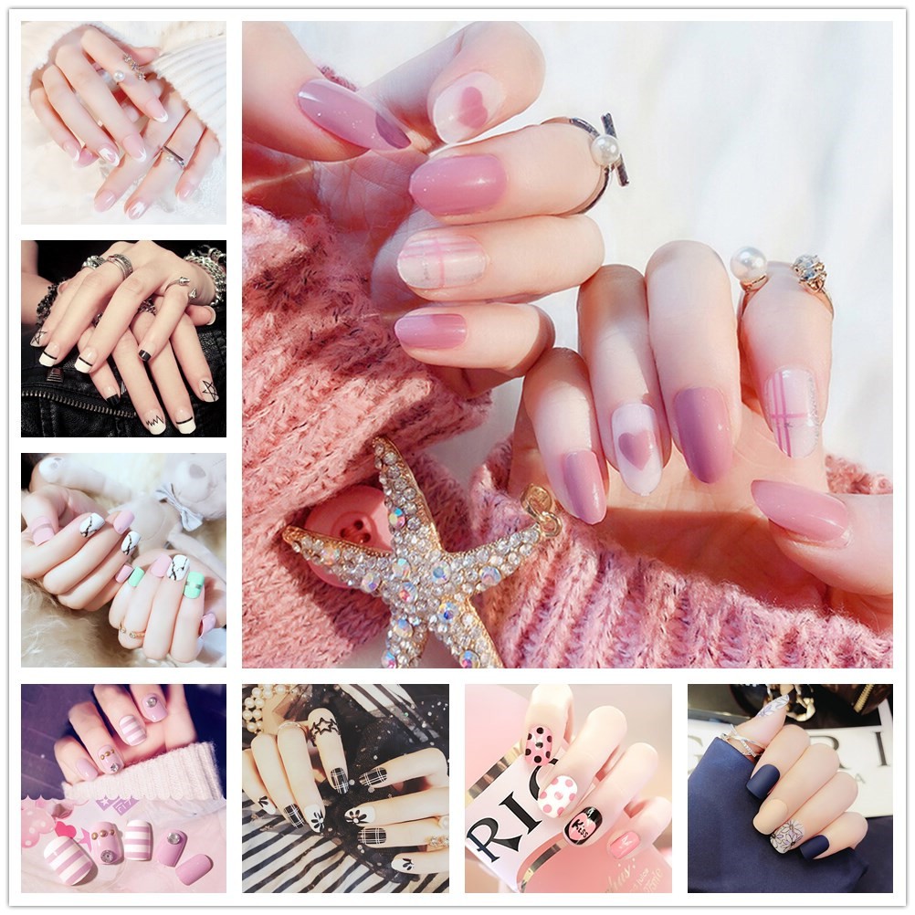 Bộ Móng Tay Giả Trang Trí Nghệ Thuật
