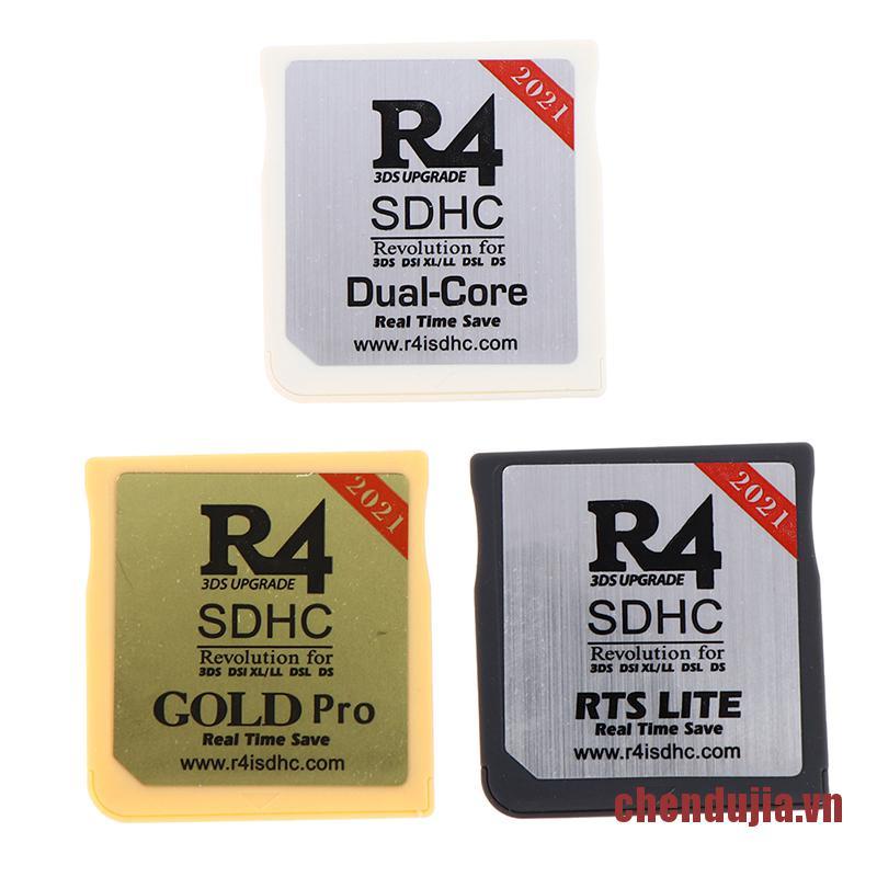 DUJIA 2021 R4i NDS Gold White Silver Video Game Card Download By Self With Retail Box