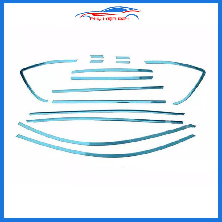 Bộ nẹp viền chân kính cong kính Mazda CX-5 2012-2017 Inox sáng bóng chuẩn form xe
