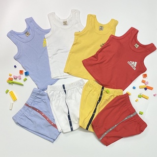 Quần áo trẻ em, bộ ba lỗ thể thao cho bé trai Xu Xu Kids chất cotton mặc mùa hè siêu mát size từ 6 đến 20kg