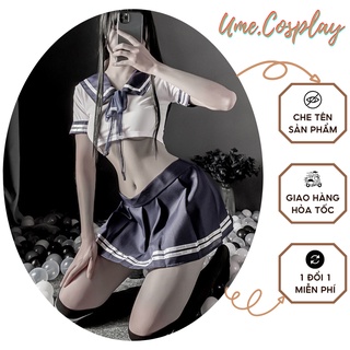 Đồ cosplay sexy học sinh,cảnh sát UME COSPLAY kèm quần lọt khe, váy ngủ 2 dây quyến rũ