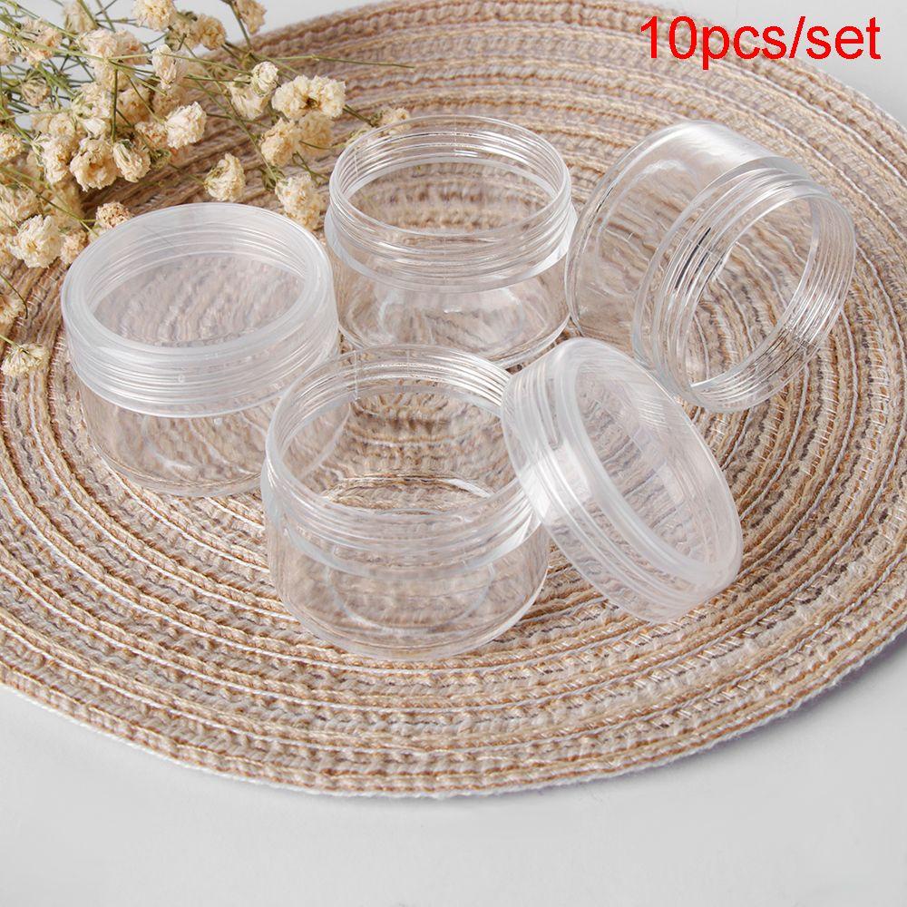 GOGOUP Set 10 Hộp Nhựa Rỗng Đựng Mẫu Thử Mỹ Phẩm Tiện Lợi