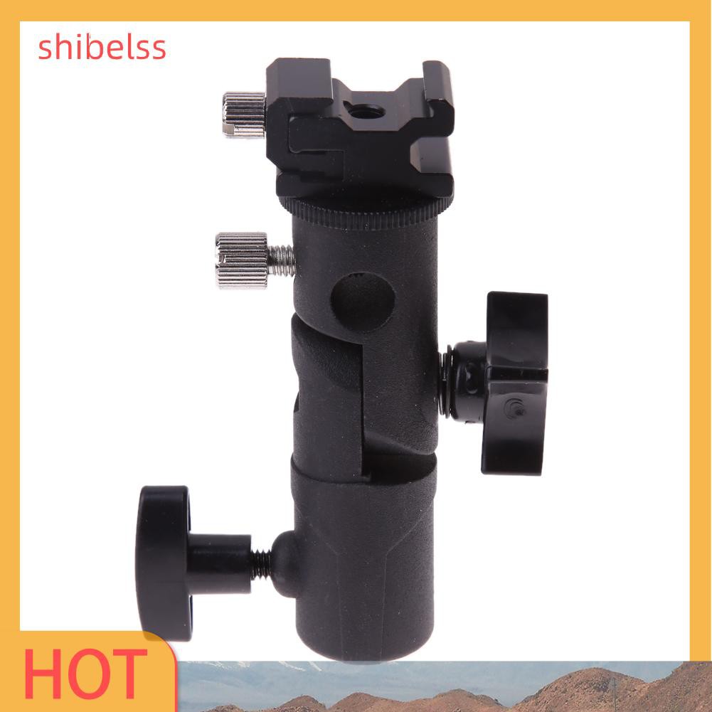 （ʚshibelss）E Type Universal Metal Flash Hot Shoe Speedlite Umbrella Holder Light Stand