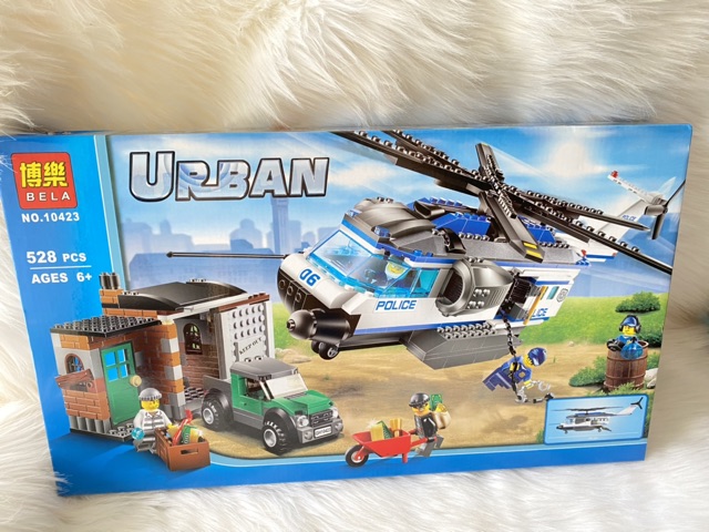 Lego urban police 10423 - trực thăng cứu hộ 528 chi tiết