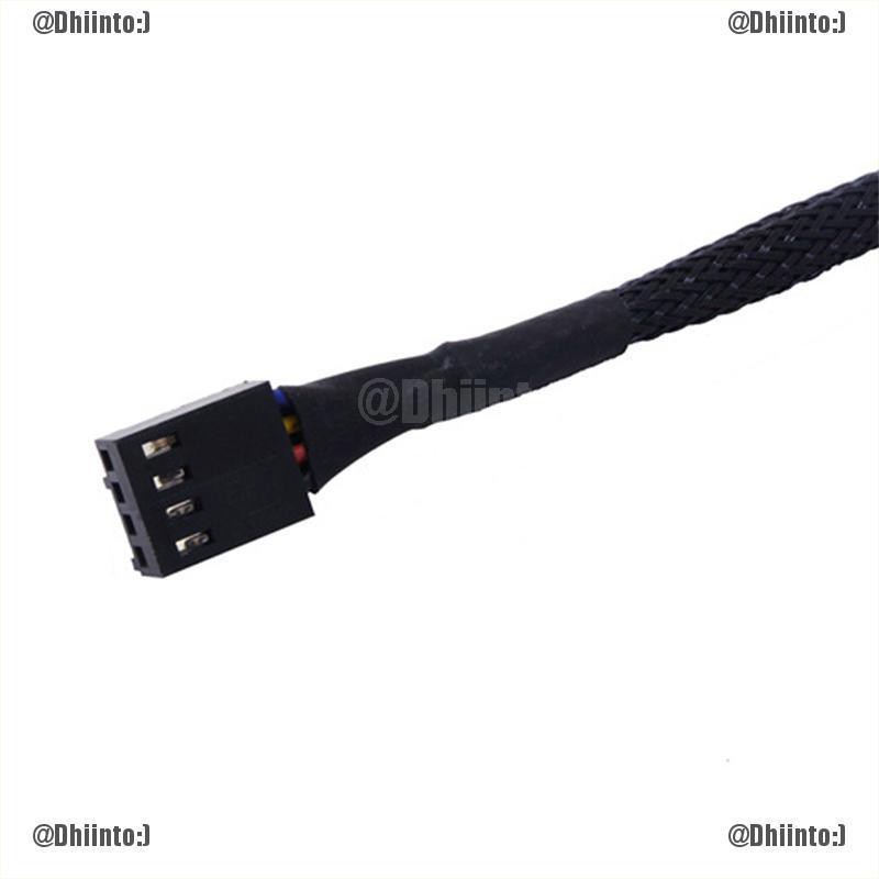 Dây Cáp Chia Quạt Máy Tính 2 Cổng Pwm 4pin / 3pin 27cm