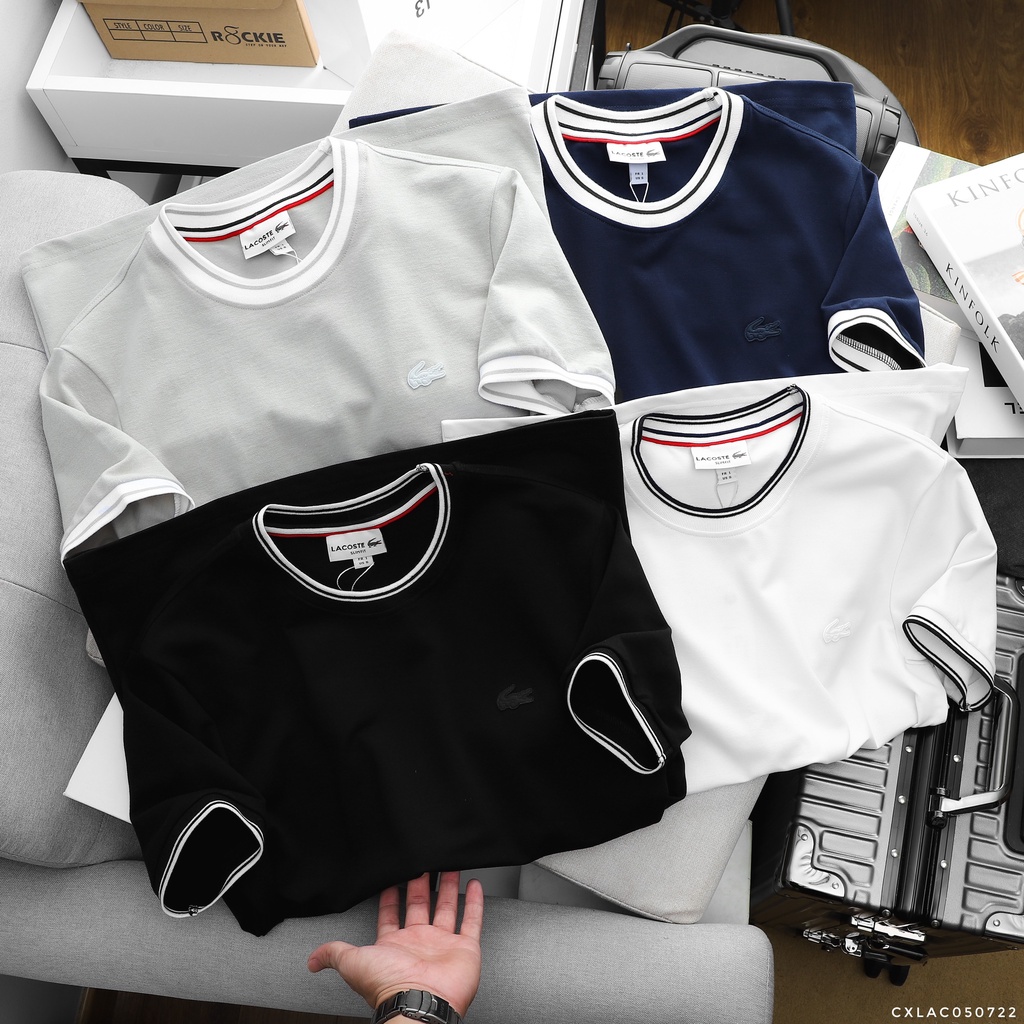 * Thun Lacoste vải phối polo chính phẩm 4c mềm xịn