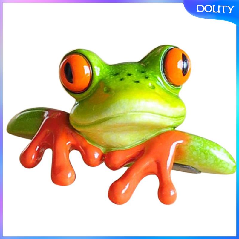 Mô Hình Chú Ếch 3D Bằng Nhựa Resin Trang Trí Bàn Làm Việc # 1