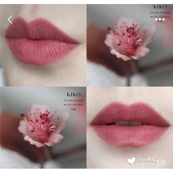 Son Kiko 316 Vintage Rose Màu Hồng Đất