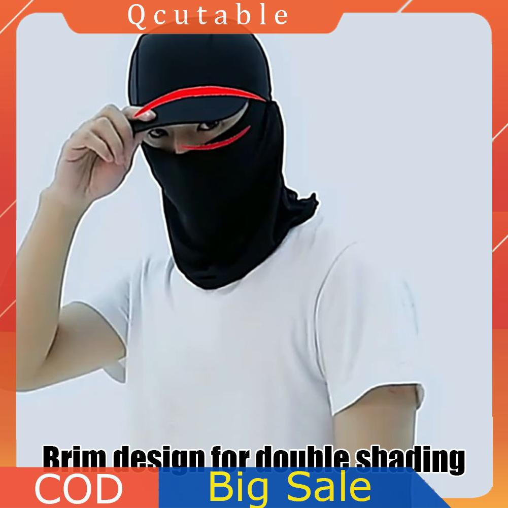 Mũ trùm đầu chống nắng thoáng khí tiện dụng khi đi xe cho nam nữ