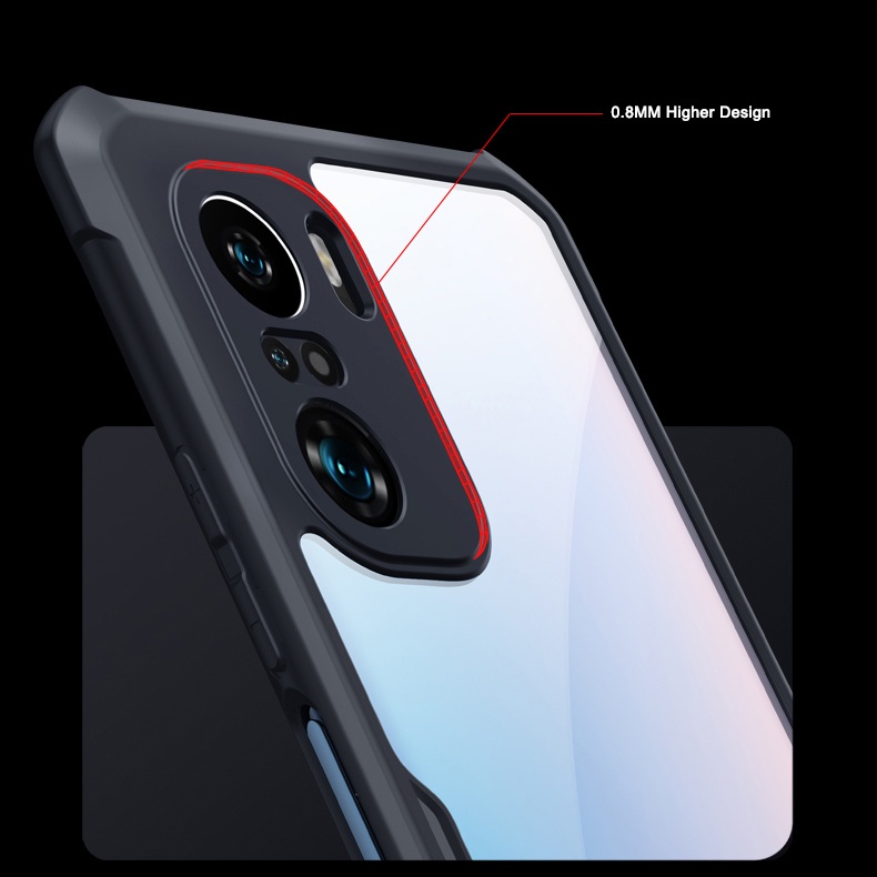 Ốp điện thoại trong suốt chống sốc dành cho Xiaomi POCO F3 M3 X3 Pro NFC GT 5G
