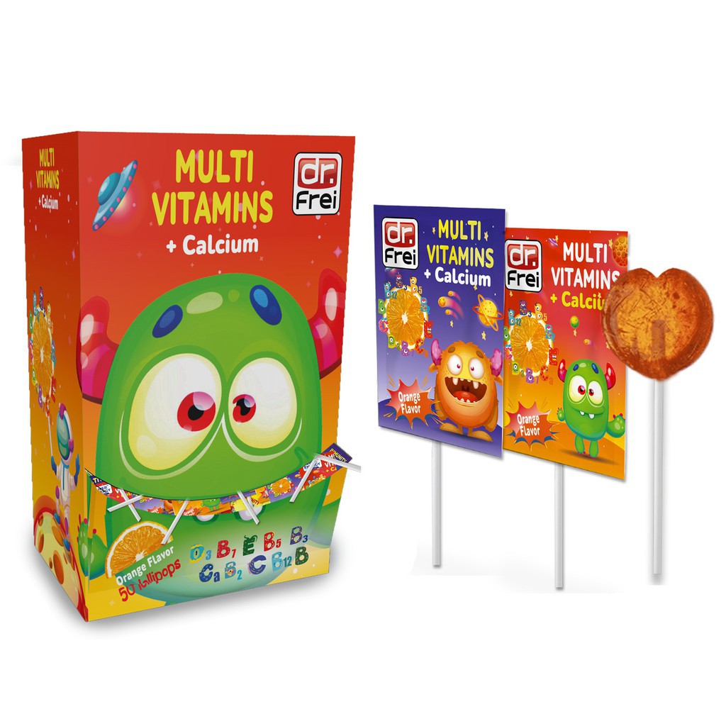 Kẹo Mút Vitamins Tổng Hợp & Canxi Cho Trẻ Em Dr.Frei | BigBuy360 - bigbuy360.vn