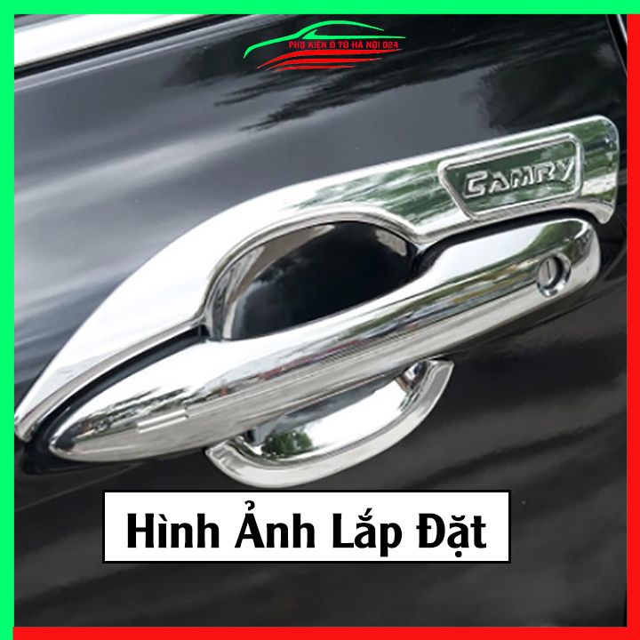Ốp tay hõm mạ crom Camry 2019-2023 sáng bóng chống trầy bảo vệ cửa xe ô tô