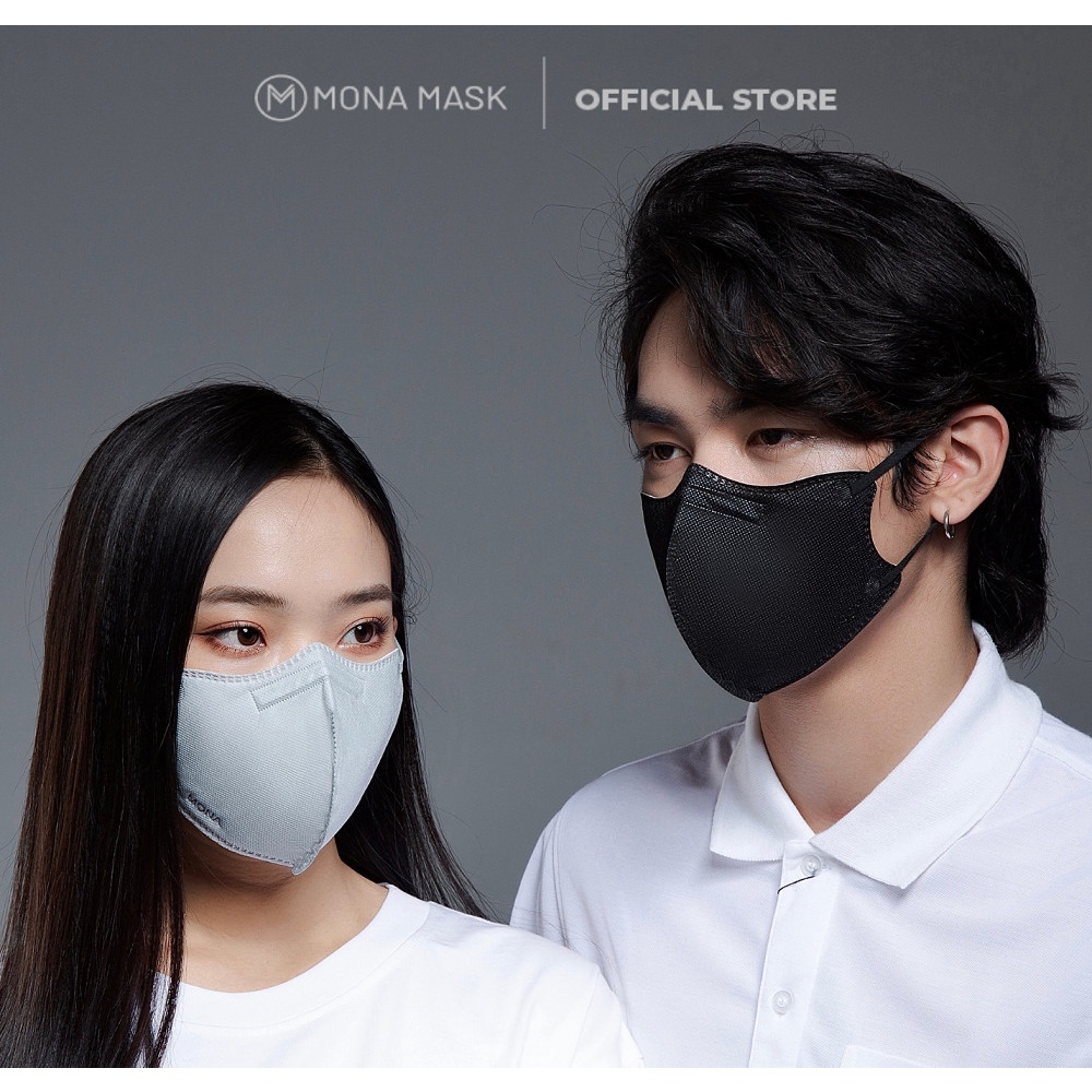 Khẩu Trang Bảo Hộ Mona Mask Tiêu Chuẩn N99 Ngăn Đến 99% Hạt Bụi Siêu Mịn Có Kích Thước Từ 0,3 Mircromet