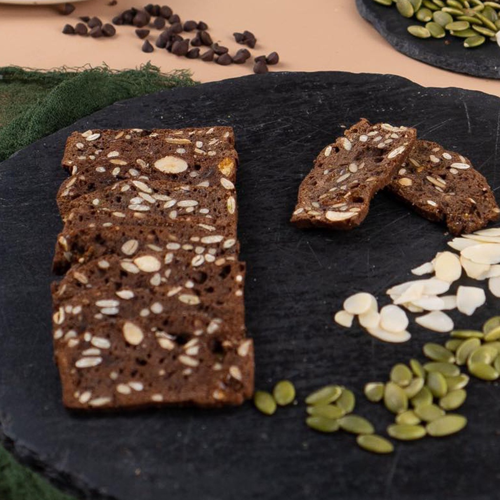 Bánh biscotti ăn kiêng Gạch đỏ hũ 250g, bánh ăn kiêng giảm cân không đường nguyên cám tốt cho gym, yoga