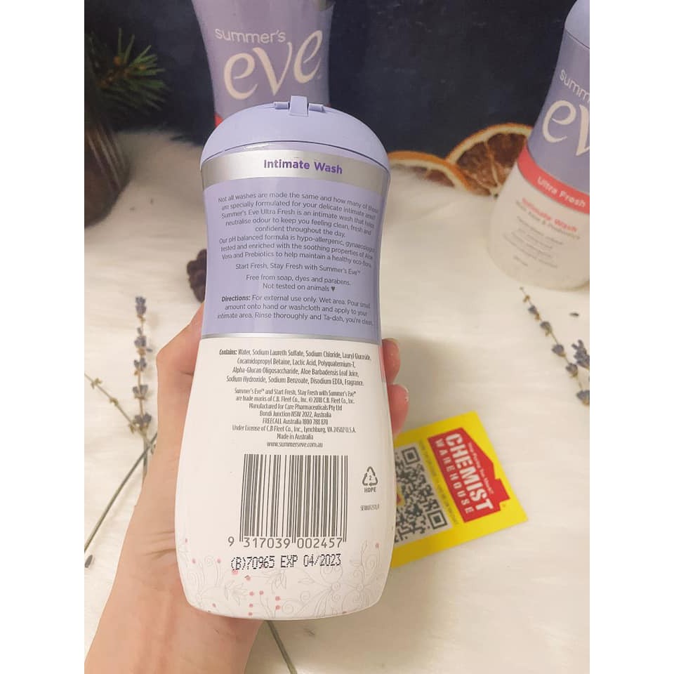 Dung Dịch Vệ Sinh Phụ Nữ Summer’s Eve chai 237ml