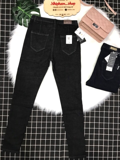 _Quần Jeans Nữ Cơ Bản Màu Muối Tiêu/ Xanh đen; đen/size 26;27;28;29;30-MSQJ13